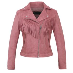 Factory direct selling women's jacket autumn and winter European and American women's Lapel tassel suede coat leather jacket women's short