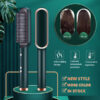 New 2 In 1 Hair Straightener Hot Comb Negative Ion Curling Tong Dual-purpose Electric Hair Brush