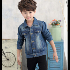 children girls ripped denim jacket kids boys kinny coat tops