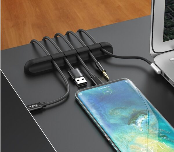 Silicone storage cable management cable clamp - Image 6