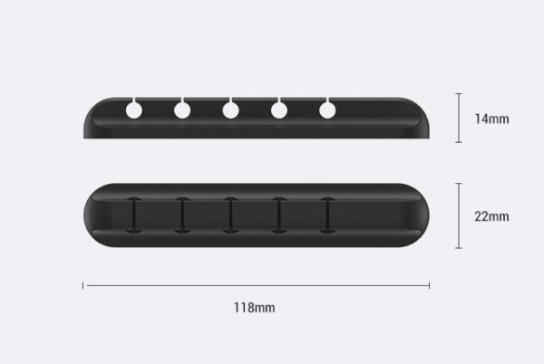Silicone storage cable management cable clamp - Image 2